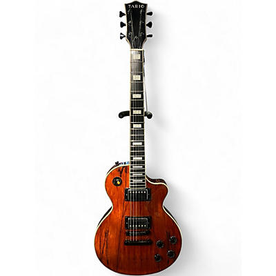 Used Traio LP STYLE Orange Solid Body Electric Guitar