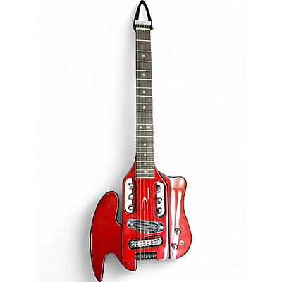 Traveler Guitar Used Traveler Guitar Speedster Hot Rod Chrome Red Acoustic Guitar