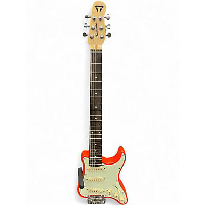 Used Traveler Guitar TRAVELCASTER Fiesta Red Solid Body Electric Guitar