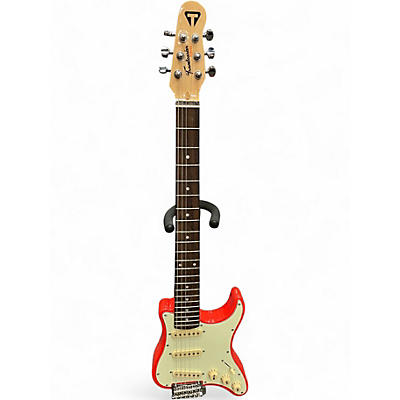 Used Traveler Guitar Travelcaster Deluxe Red Solid Body Electric Guitar