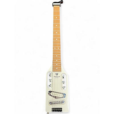 Used Traveler Guitar Ultra Light White Acoustic Guitar