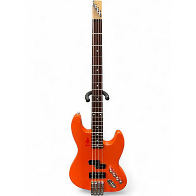 Used Tribe Headless 4 Racing Orange Electric Bass Guitar