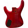 Used Tribute INVADER RED Solid Body Electric Guitar RED