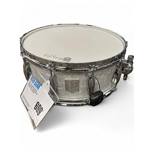 Used Trick 5.5X14 Buddy Rich Anniversary Snare White Marine Pearl Drum White Marine Pearl 10