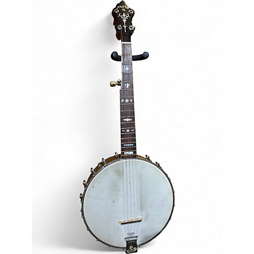 Used Triple X 5 String Resonator Natural Banjo Natural