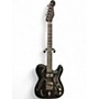 Used Trussart Pinstriped Steelcaster Black Hollow Body Electric Guitar Black