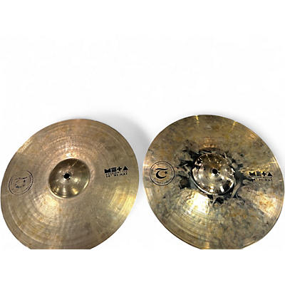 Used Turkish 14in B20 BRILLIANT HI HAT PAIR Cymbal