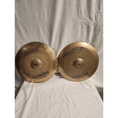 Turkish Used Turkish 14in Euphonic Hi Hats Cymbal