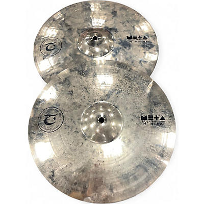 Used Turkish 14in META Brilliant Hi Hat Pair Cymbal