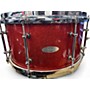 Used Twisted Sick Drum Works 13in 13X7 MAPLE SNARE RED SPARKLE Drum RED SPARKLE 31