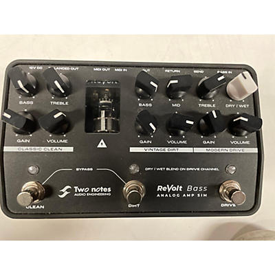 Two Notes AUDIO ENGINEERING Used Two Notes AUDIO ENGINEERING REVOLT BASS ANALOG AMP SIM Effect Pedal