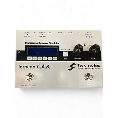 Used Two Notes AUDIO ENGINEERING Torpedo C.A.B. Professional Speaker Simulator Effect Processor