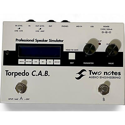 Two Notes AUDIO ENGINEERING Used Two Notes AUDIO ENGINEERING torpedo C.A.B. Pedal