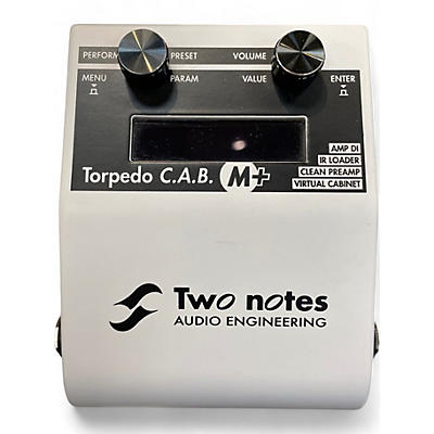 Two Notes AUDIO ENGINEERING Used Two Notes AUDIO ENGINEERING torpedo cab m+ Speaker Simulator Pedal