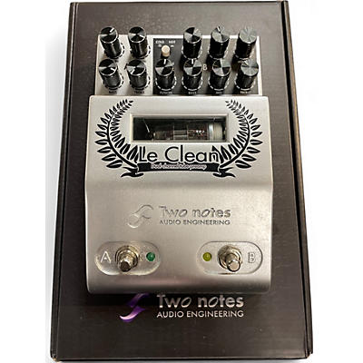 Used Two Notes LE CLEAN TWO CHANNEL TUBE PREAMP Effect Pedal