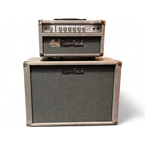 Two Rock Used Two Rock Studio Signature 35W Head Suede Cover Matching 1x12 Cabinet Guitar Stack