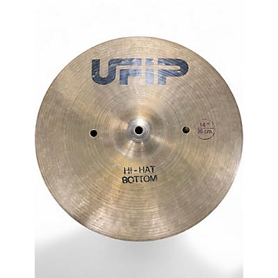 Used UFIP 14in HI HAT BOTTOM Cymbal
