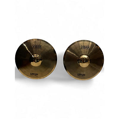 Used UFIP 15in VIBRA hi hat pair Cymbal