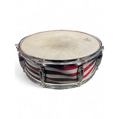 Used Unbranded 14in Snare American Flag Wrap Drum