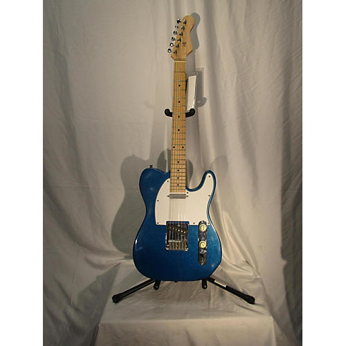 Used Unbranded Telecaster Metallic Blue Solid Body Electric Guitar