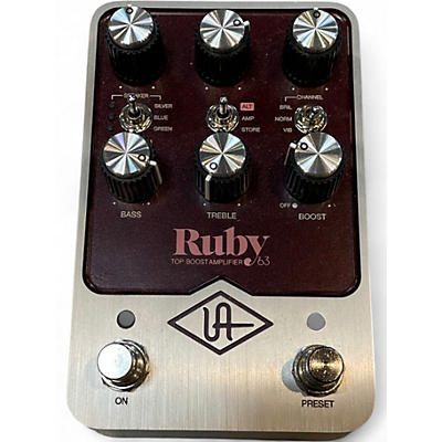 Used Universal Audio RUBY 63 TOP BOOST Effect Pedal