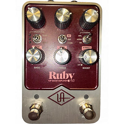 Used Universal Audio Ruby ’63 Top Boost Amplifier Effect Pedal