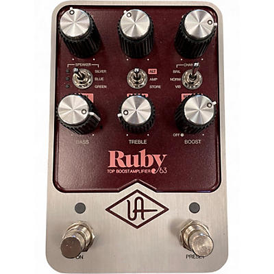 Used Universal Audio Ruby 63 Top Boost Amplifier Effect Pedal