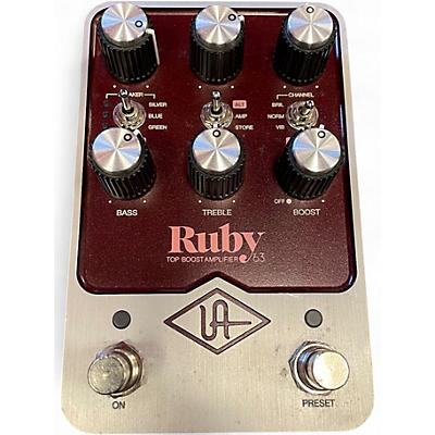 Used Universal Audio Ruby '63 Top Boost Amplifier Guitar Preamp