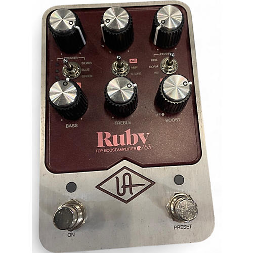 Used Universal Audio Ruby '63 Top Boost Effect Pedal