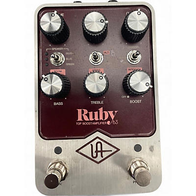 Used Universal Audio Ruby '63 Top Boost Effect Pedal