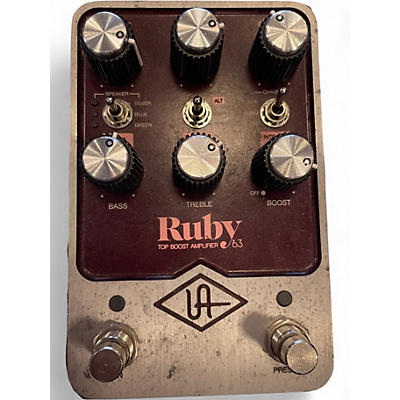 Used Universal Audio Ruby Top Boost 63 Effect Pedal