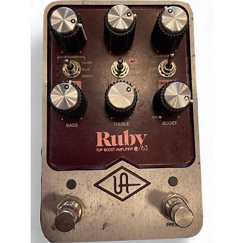 Used Universal Audio Ruby Top Boost 63 Effect Pedal