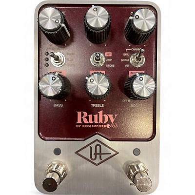 Universal Audio Used Universal Audio Ruby Top Boost Amplifier 63 Effect Pedal