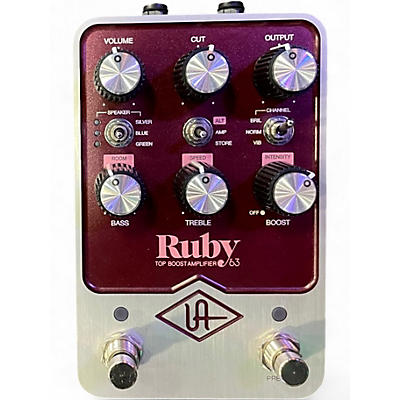 Used Universal Audio Ruby Top Boost Amplifier '63 Effect Pedal