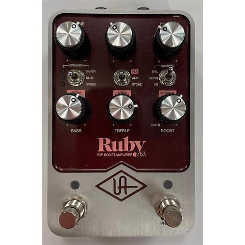 Universal Audio Used Universal Audio Ruby Top Boost Amplifier '63 Pedal