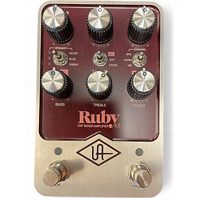 Used Universal Audio Ruby Top Boost Effect Pedal