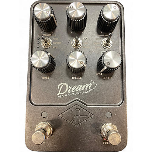 Used Universal Audio UAFX Dream '65 Reverb Amp Effects Pedal Black Effect Pedal