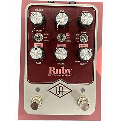 Used Universal Audio UAFX Ruby '63 Top Boost Amplifier Effect Pedal