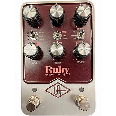 Used Universal Audio UAFX Ruby '63 Top Boost Amplifier Effect Pedal