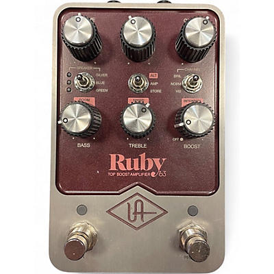 Used Universal Audio UAFX Ruby '63 Top Boost Amplifier Guitar Preamp