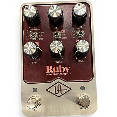 Used Universal Audio ruby top boost Effect Pedal