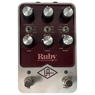 Used Universal Audio ruby top boost amp 63' Guitar Preamp