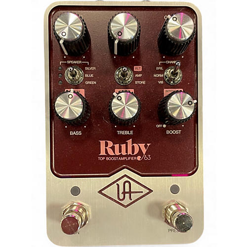 Used Universal Audio uafx ruby '63 Effect Pedal