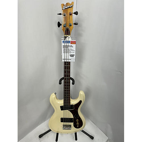 Univox Used Univox HI-FLYER Antique White Electric Bass Guitar Antique White