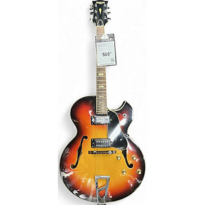 Used Univox PRO ES-175 BURST Hollow Body Electric Guitar