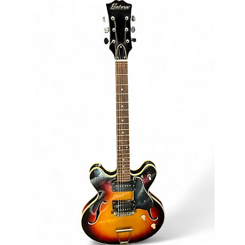 Univox Used Univox doublecut hollowbody 3 Color Sunburst Hollow Body Electric Guitar 3 Color Sunburst