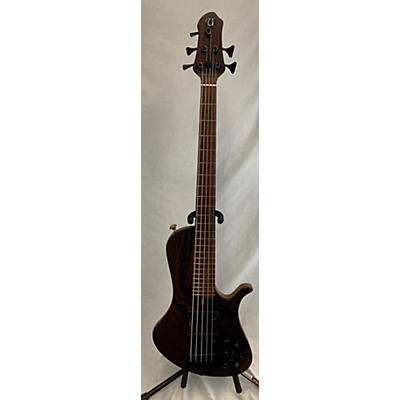 Utera Used Utera Prestige Model 5 Walnut Electric Bass Guitar