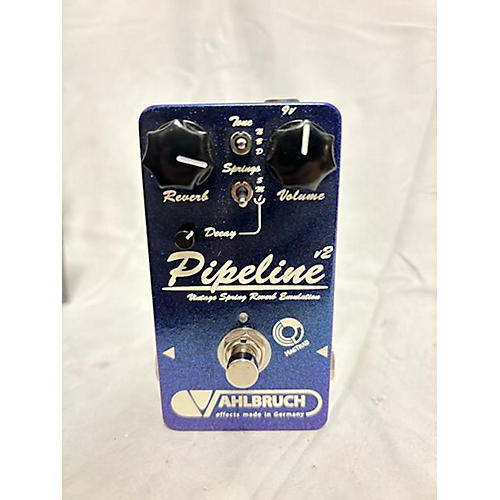 Vahlbruch Used VAHLBRUCH PIPELINE V2 REVERB PEDAL Effect Pedal