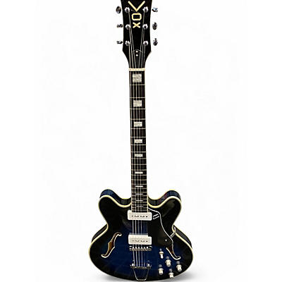 Used VOX BC-V90 Blue Hollow Body Electric Guitar