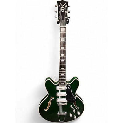 Used VOX Bobcat Italian Green Hollow Body Electric Guitar